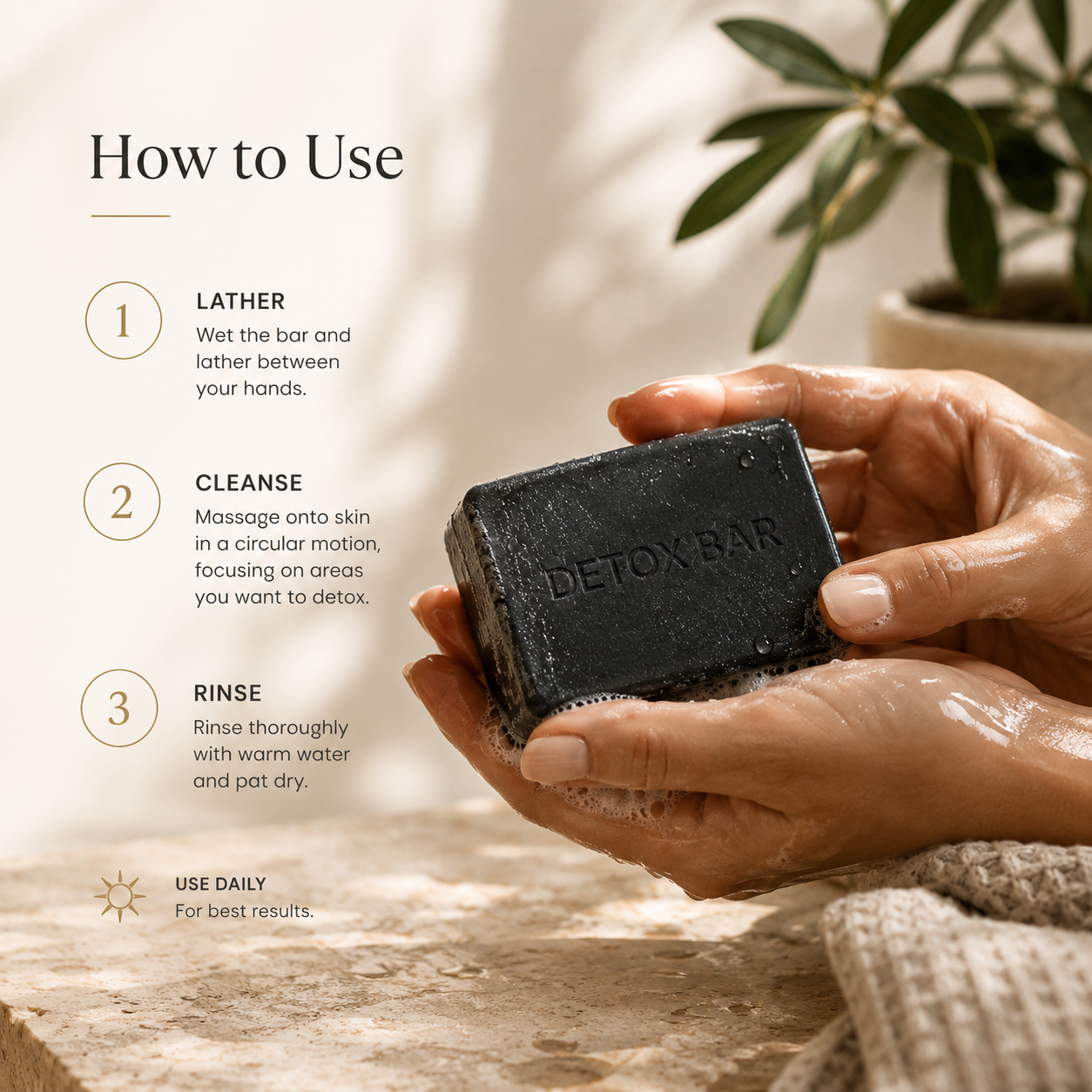 Underarm Charcoal Detox Bar